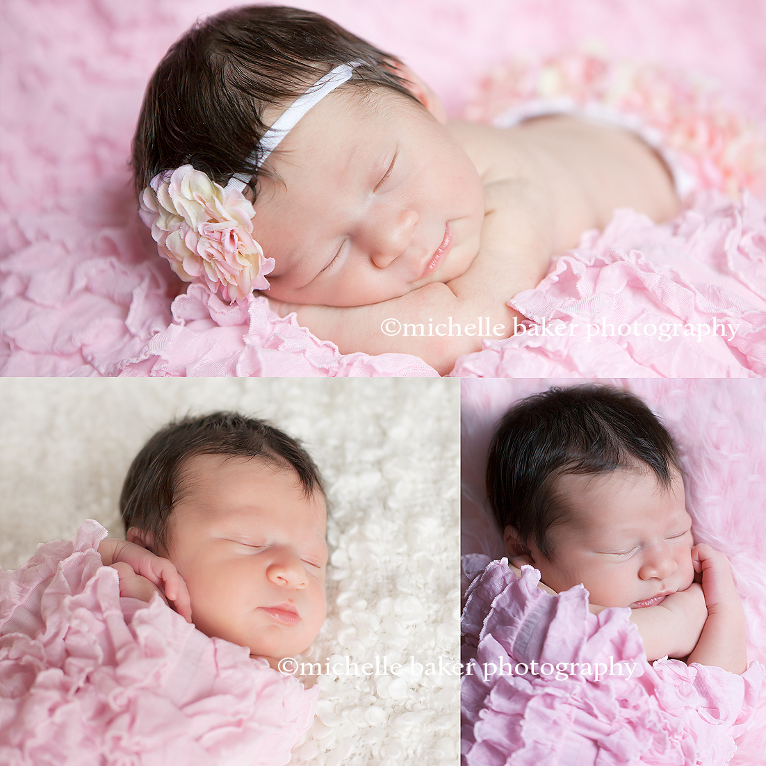 Cherry Hill Newborn Photographer Michelle Baker photographs Cherry Hill NJ newborn girl