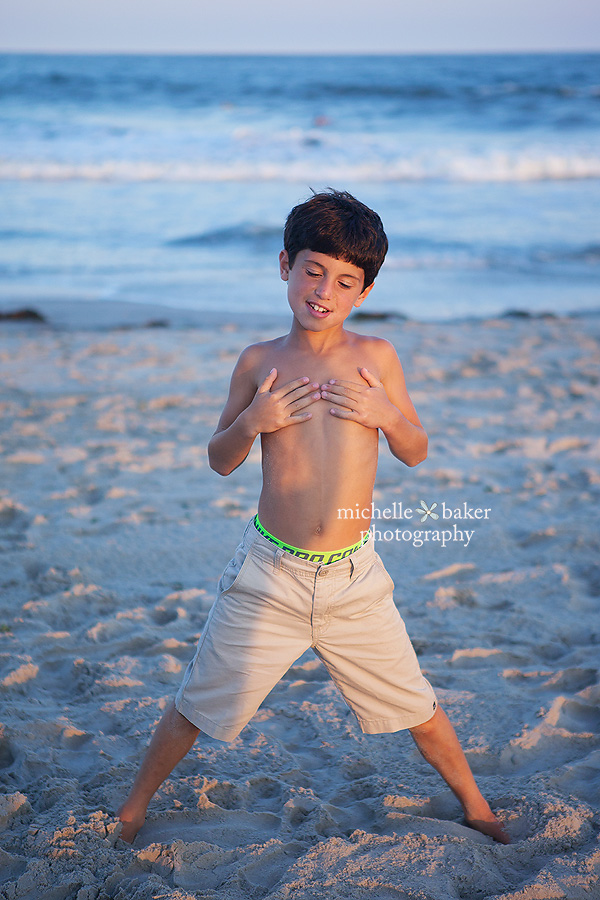 boy on beach