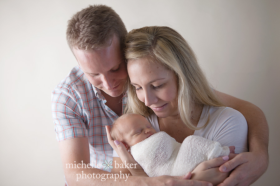 Newborn baby with parents