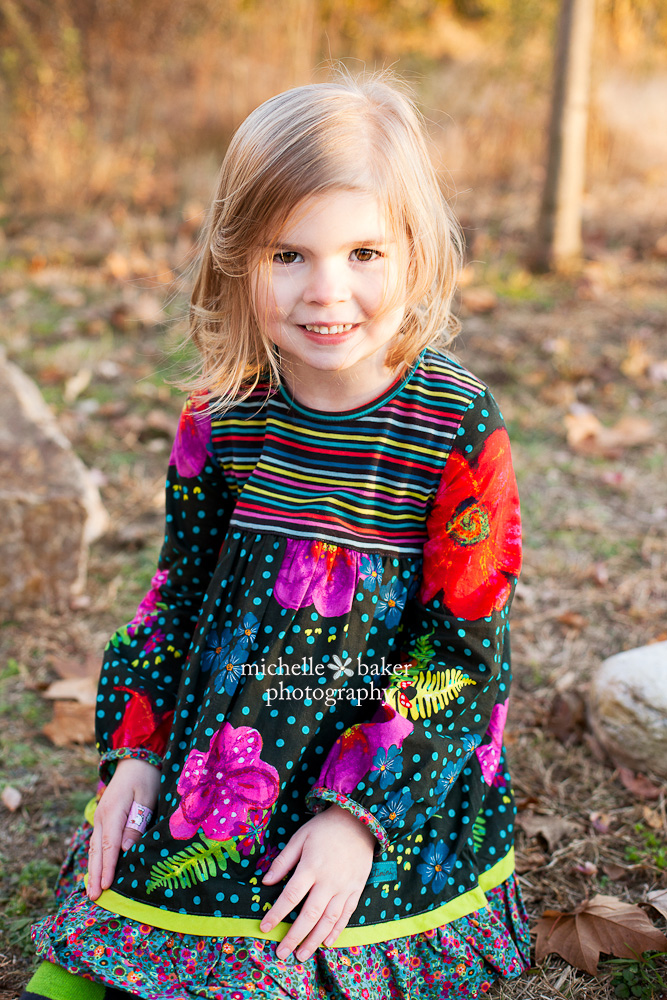 little girl in flowered dress Throwback Thursday
