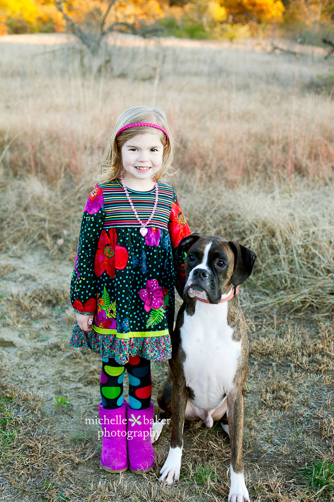 little girl with boxer Throwback Thursday