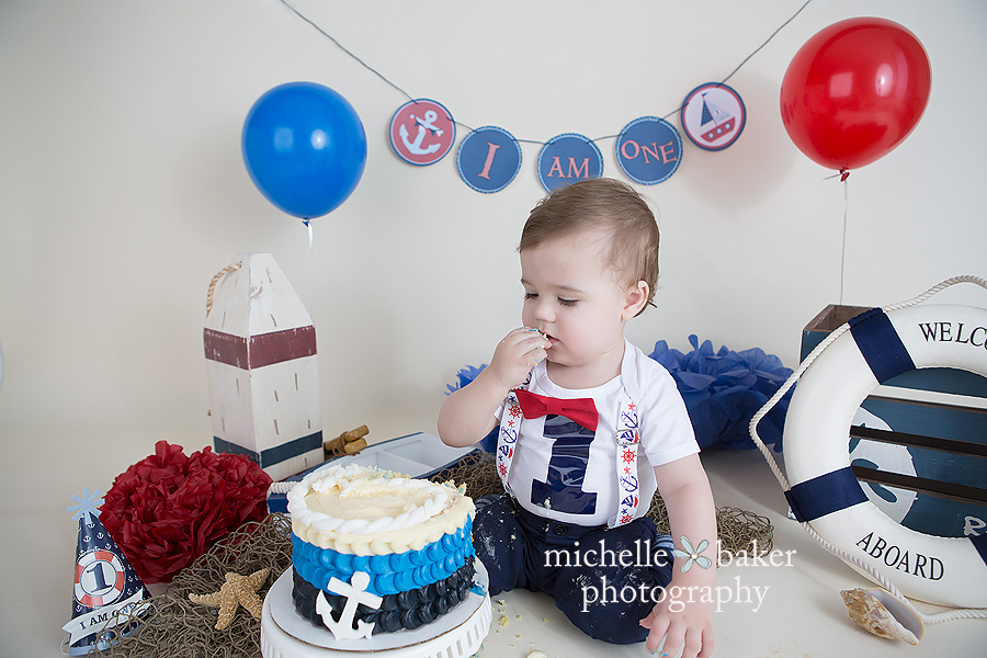 Moorestown Nautical Cake Smash