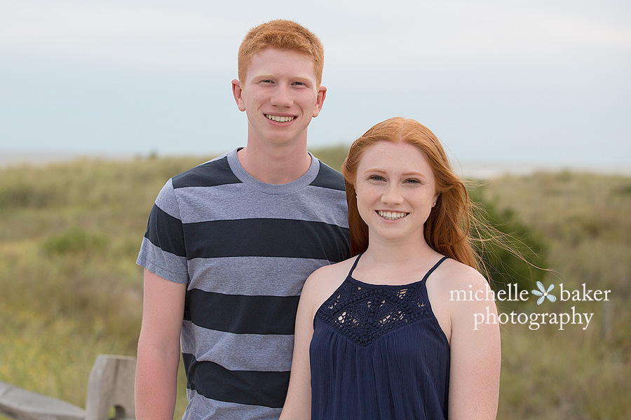 Siblings with red hair