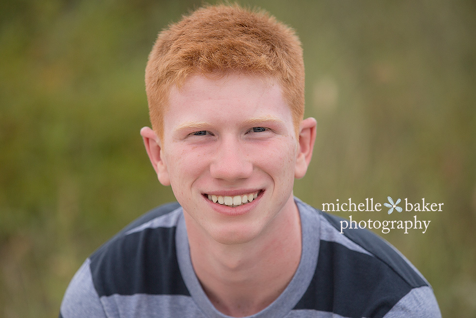 Teenage boy with red hair