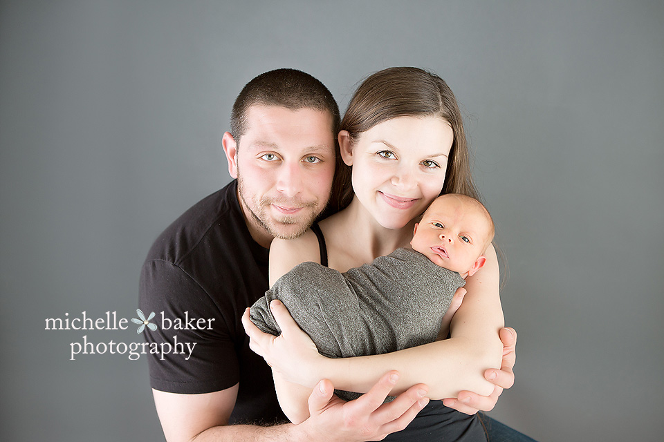 Newborn with parents