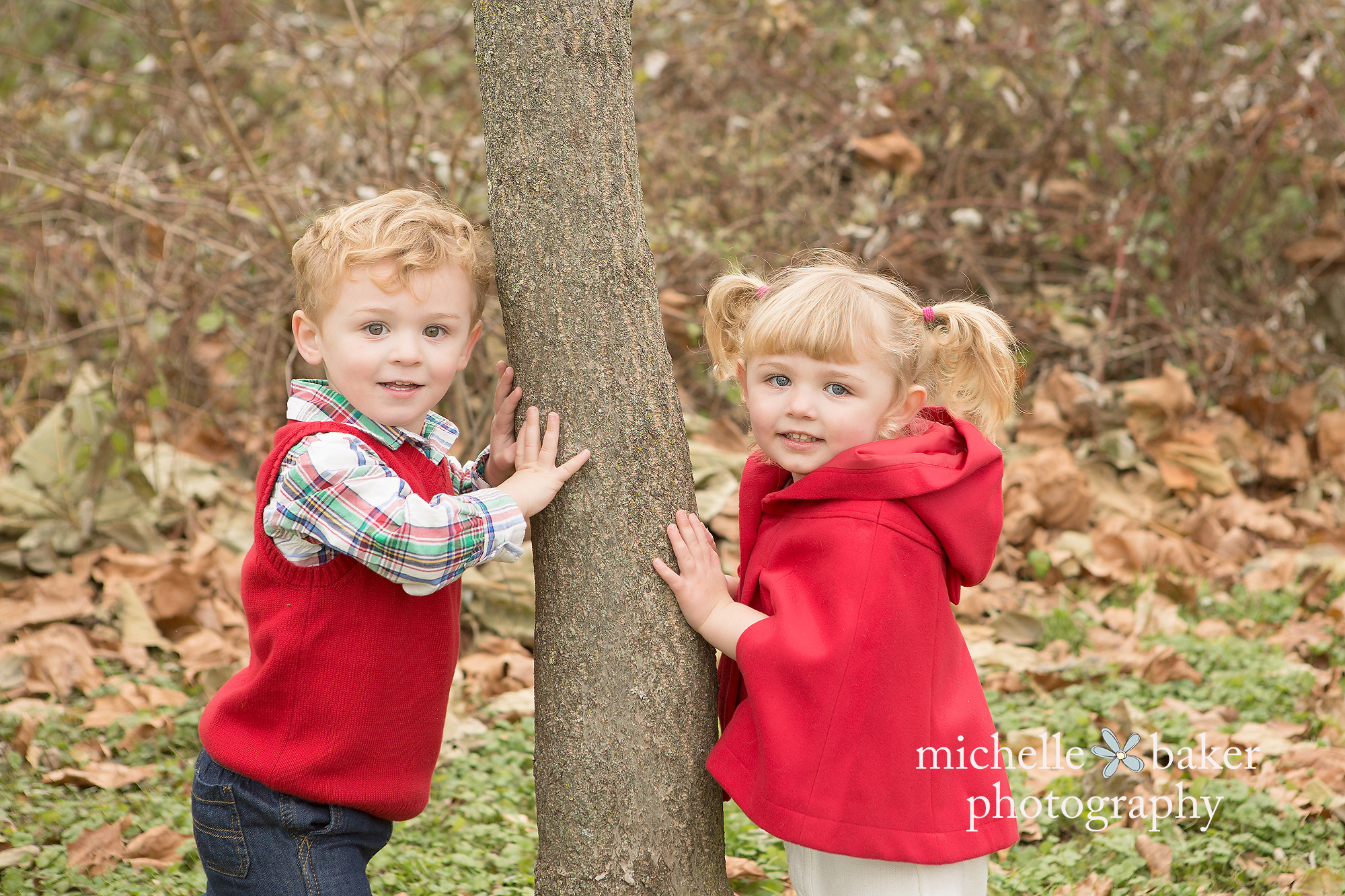 Twin boy and girl session