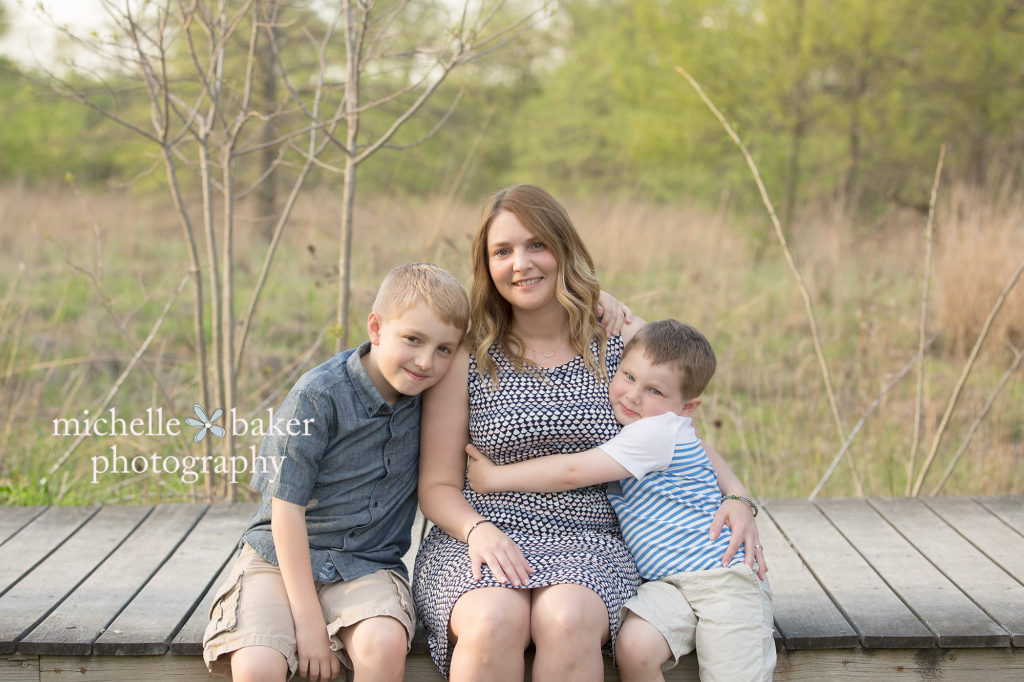 Mom and 2 sons