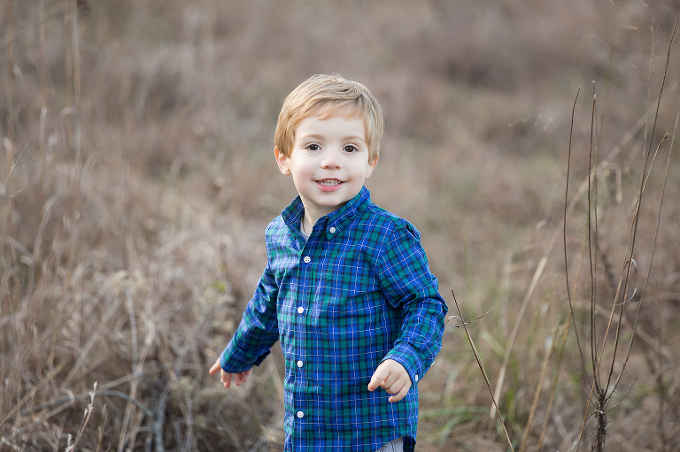 Little boy in blue